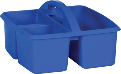 Blue Plastic Storage Caddies