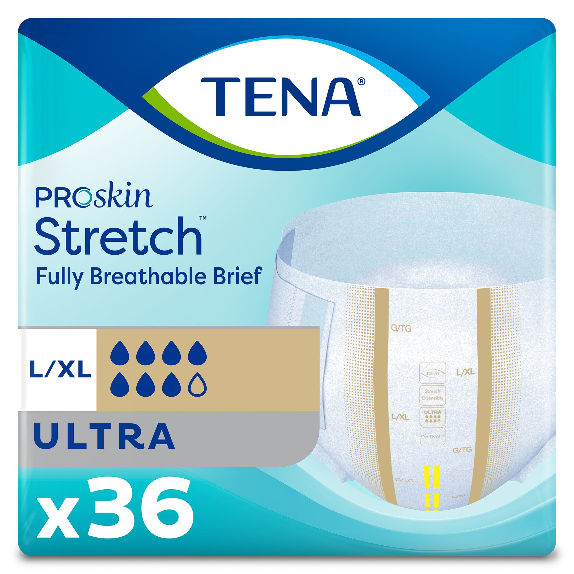 Tena ProSkin Stretch Ultra Incontinence Brief, Large / Extra Large MK 871836