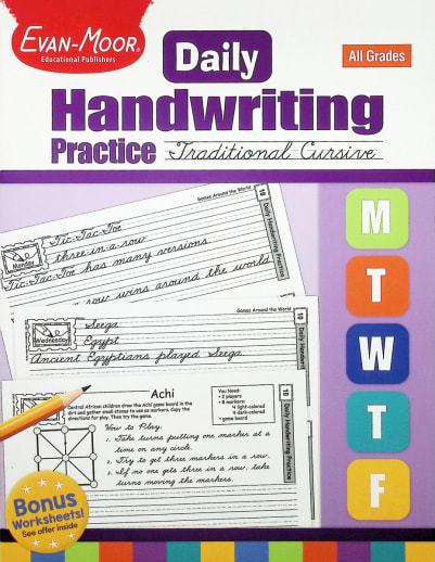 Daily Handwriting Practice - Traditional Cursive