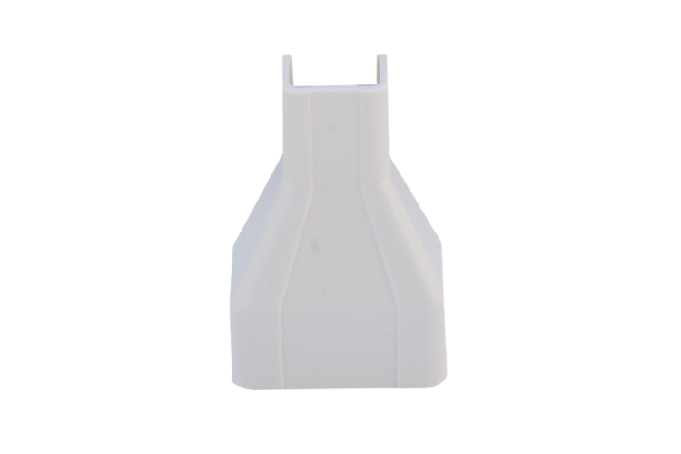 3/4 to 1.25 in Surface Mount Cable Raceway, Reducer, Ivory