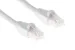 Cat6A Shielded Ethernet Patch Cable, Half-moon Boot, 2 ft, White