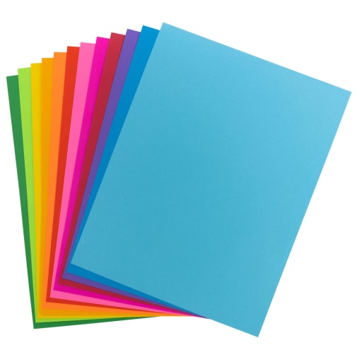 Bright Tag 65# Cardstock 8.5" x 11" - 12 Color Assortment (48 sheets)
