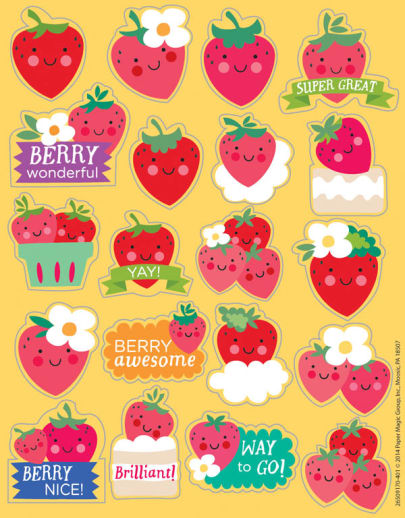 Strawberry Scented Stickers