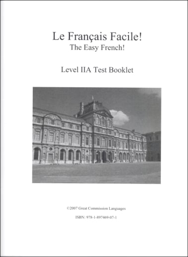 Easy French Level 2A Test Booklet