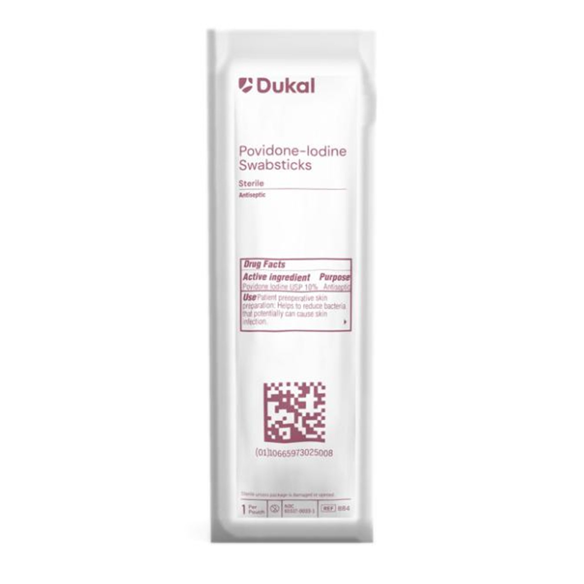 Dukal Povidone-Iodine Impregnated Swabstick, 4 Inch MK 1147589