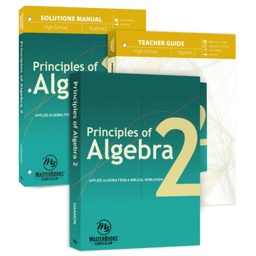 Master Books Principles of Algebra 2 Curriculum Pack
