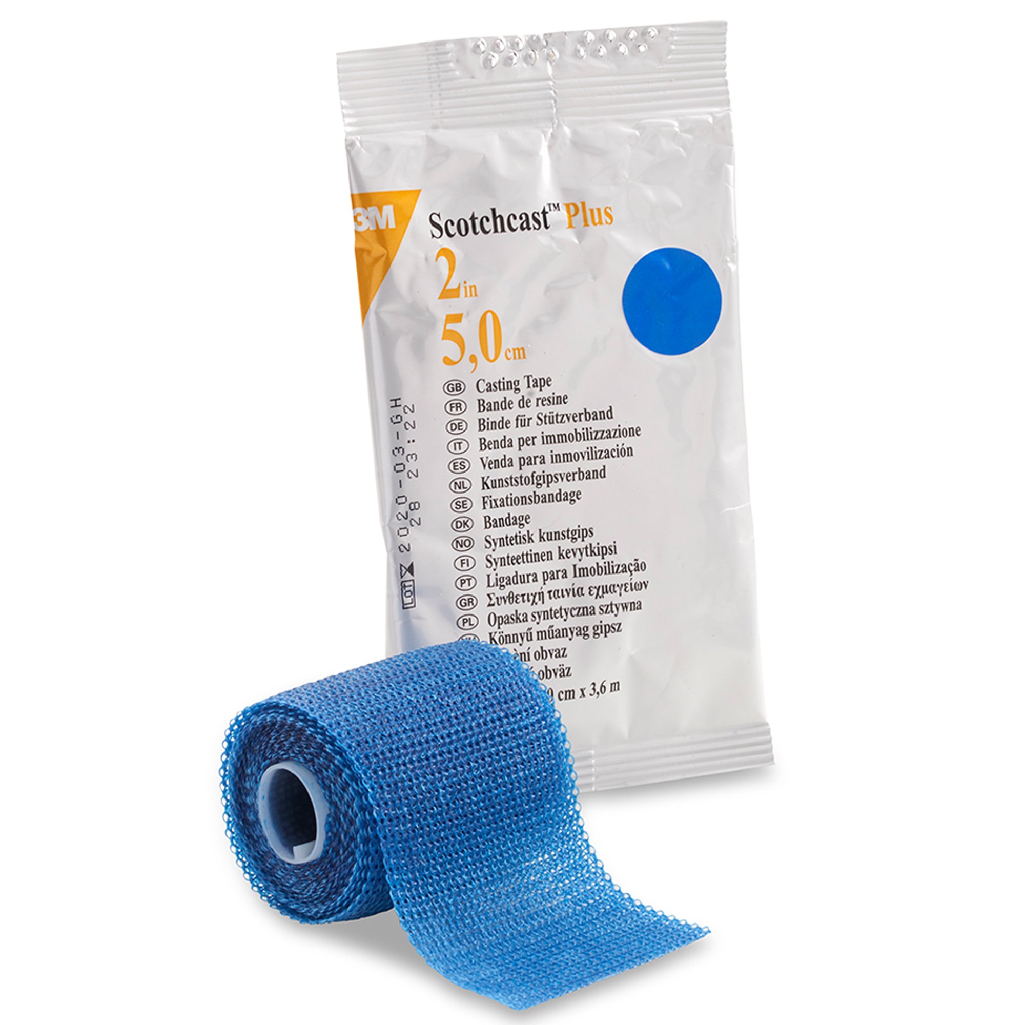 3M Scotchcast Plus Blue Cast Tape, 2 Inch x 4 Yard MK 198265