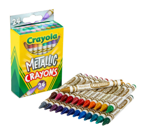 Crayola Metallic Crayons - 24 count