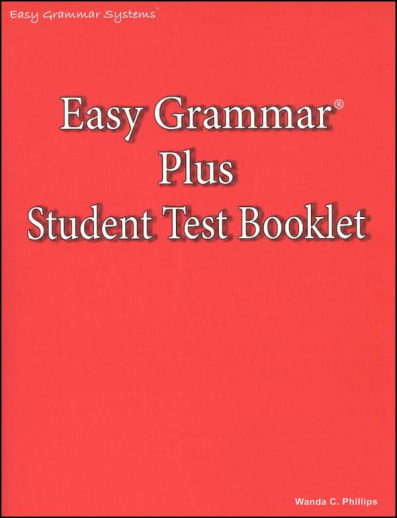Easy Grammar Plus Student Test Booklet