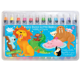 Razzle Dazzle Glitter Doodle Gel Crayons - Animals Around the World