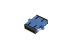 Fiber Adapter, SC/UPC Duplex Singlemode, With Flange, Blue