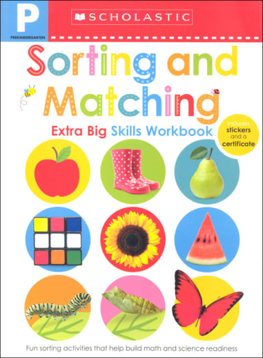 Sorting and Matching Pre-K Workbook (Extra Big Skills)