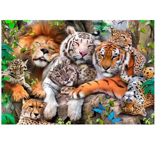 Wooden City Jigsaw Puzzle - Nap Time (Medium; 150 pieces)