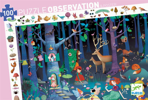 Djeco Enchanted Forest Observation Puzzle (100 pieces)