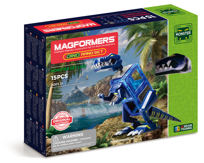 Magformers Monster Dino Rano (15 Piece Set)