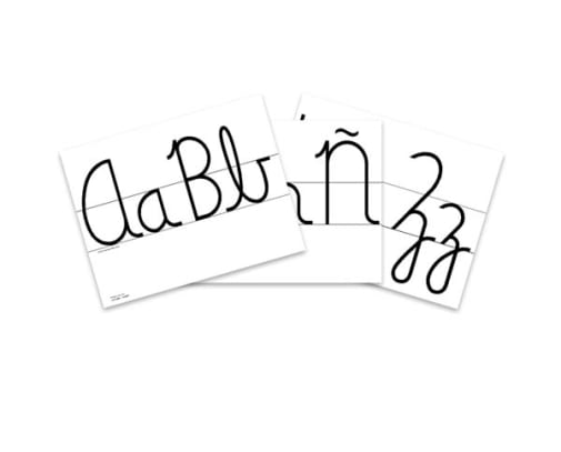 Spanish Cursive Display Cards