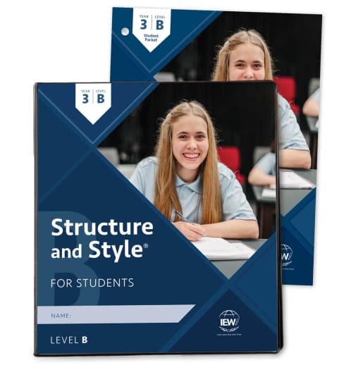 IEW Structure and Style for Students: Year 3 Level B Binder and Student Packet