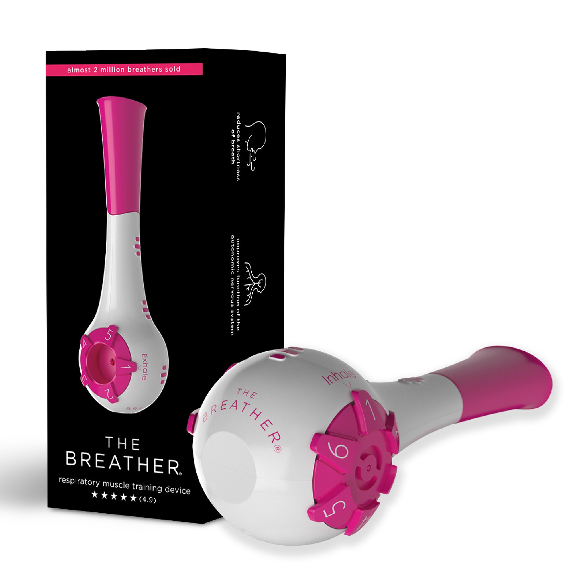 The Breather Respiratory Exerciser, Pink MK 1228424