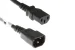 AC Power Cord,  C13 to C14,  18AWG, 25ft, Black