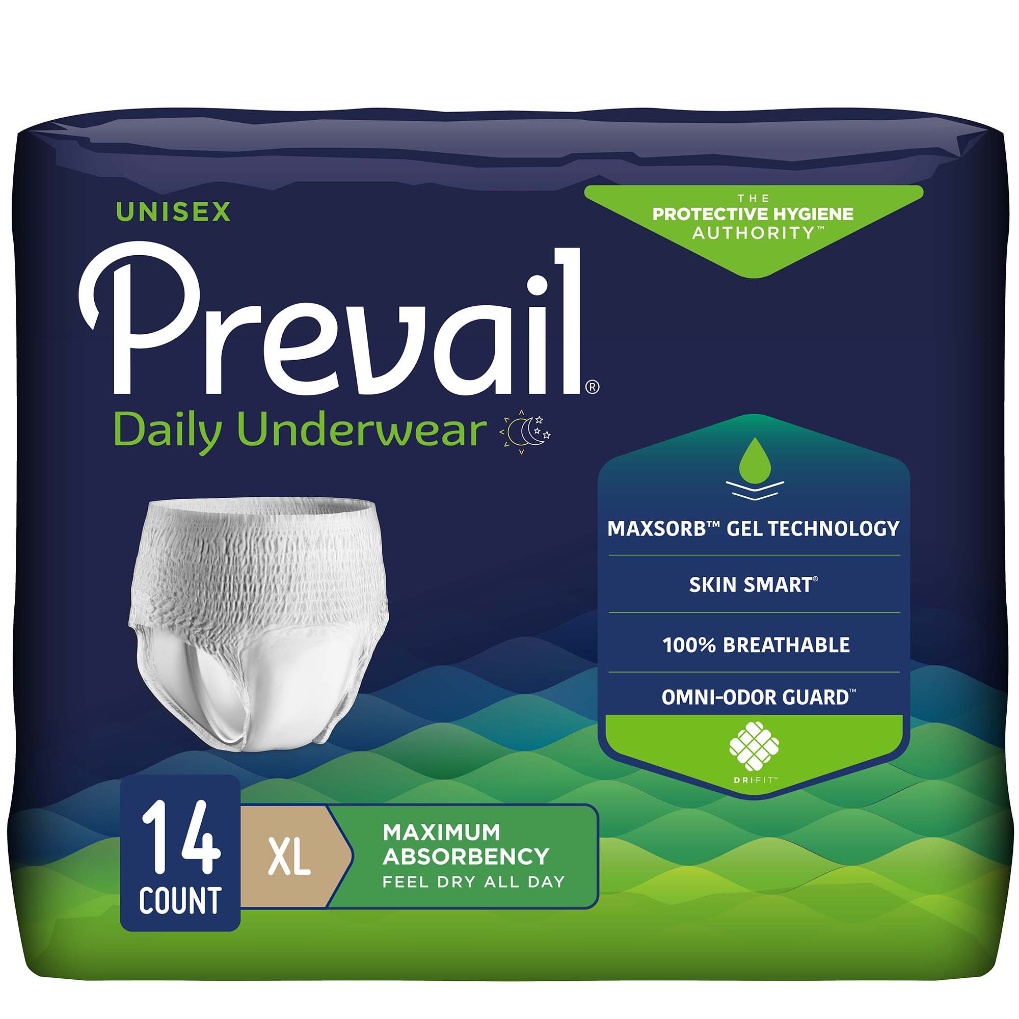 Prevail Maximum Absorbent Underwear, Extra Large MK 721375