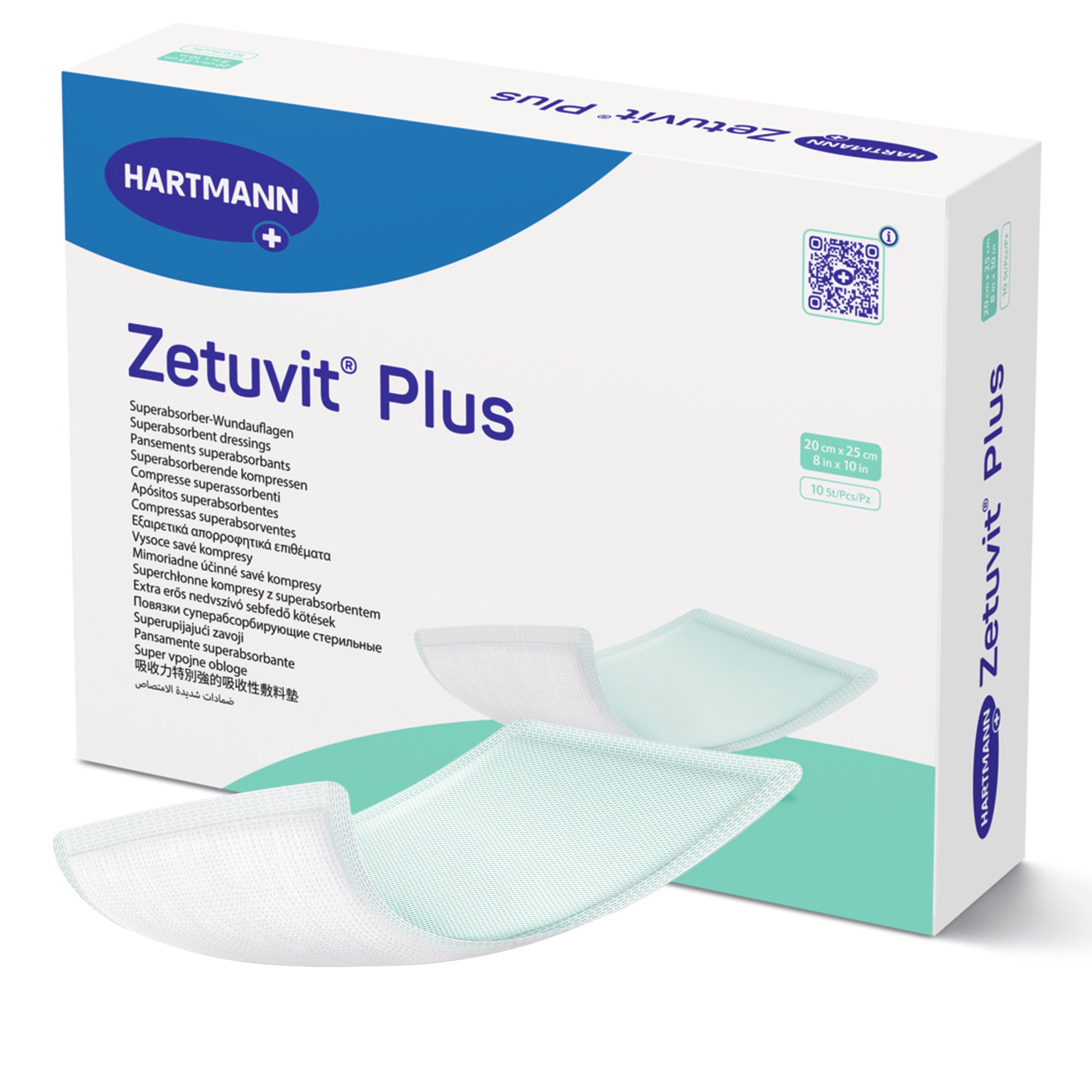 Zetuvit Plus Sterile Superabsorbent Dressing, 8 x 10 Inch MK 1161231