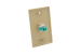 Keystone Jack LC/UPC Multimode Duplex OM3 Aqua
