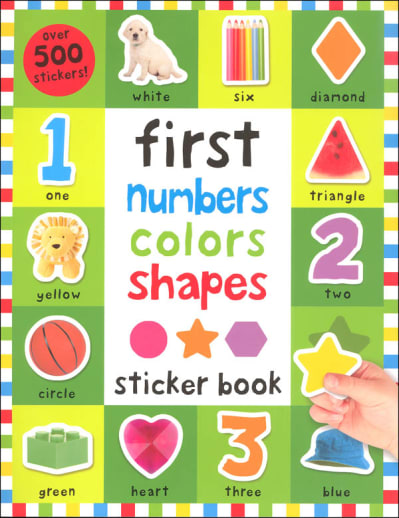 First Numbers, Colors, Shapes Sticker Book