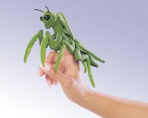Mini Praying Mantis Finger Puppet