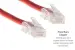 Cat5e Ethernet Patch Cable, Non-Booted, UTP, 2 ft, Red