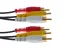 RCA M/M x 3 Audio/Video Cable w/ Gold Plated Connectors, 3ft