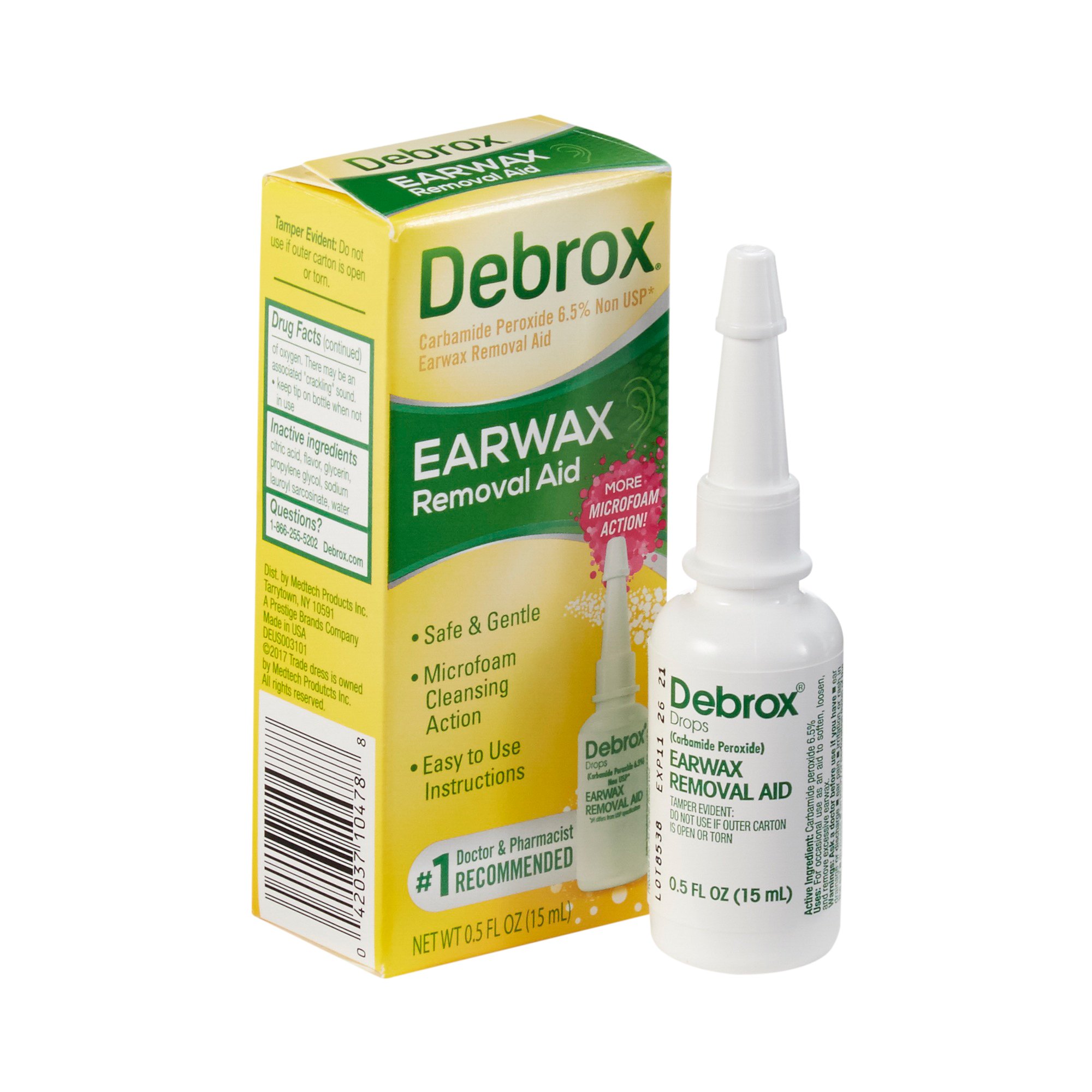Debrox Earwax Removal Aid, Half-Ounce Bottle MK 575831