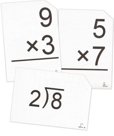 Multiplication and Division Flash Cards