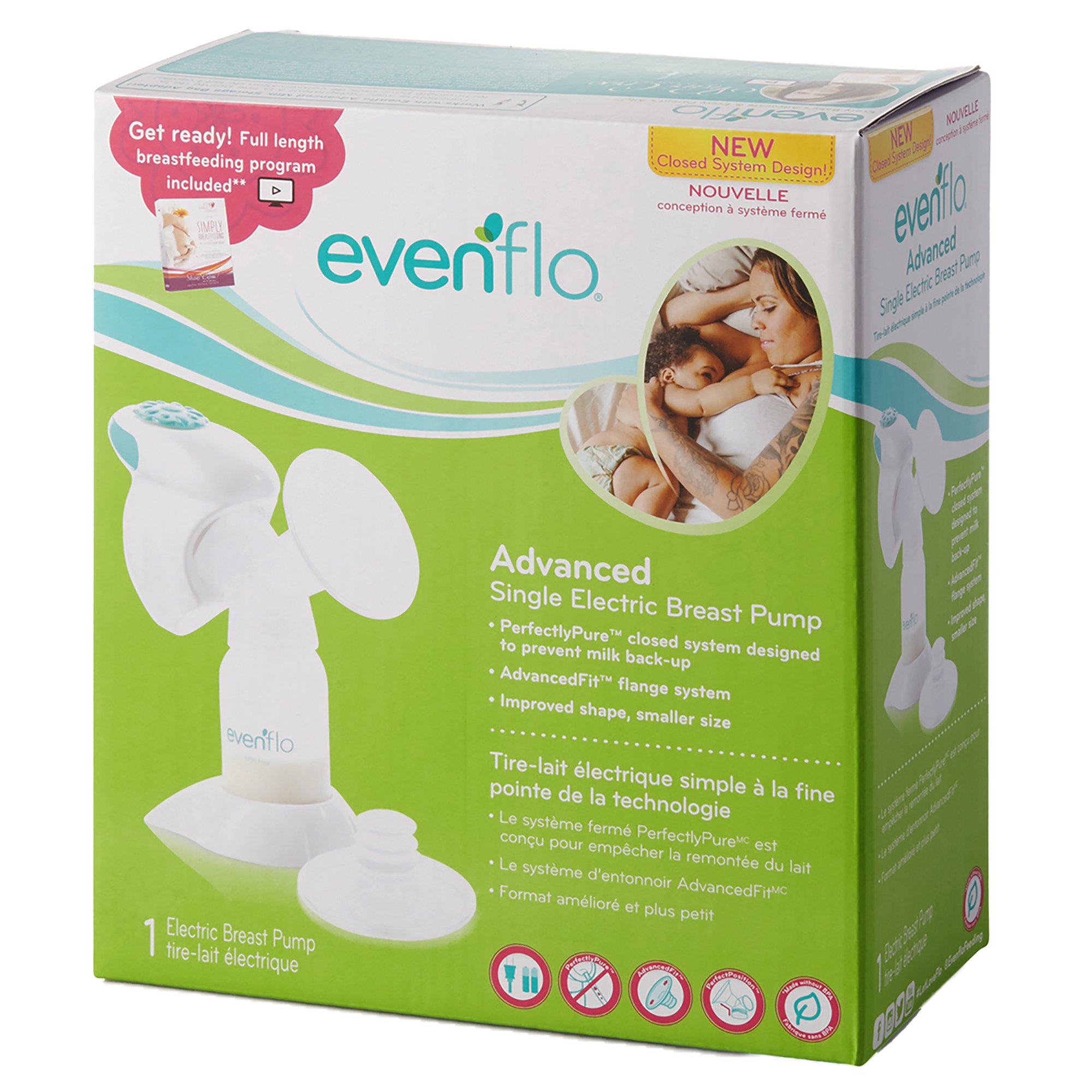 Evenflo Advanced Single Electric Breast Pump MK 1062665