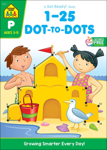 1-25 Dot-to-Dot Get Ready! Workbook