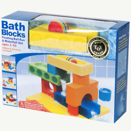 BathBlocks Floating Ball Run & Waterfall Set