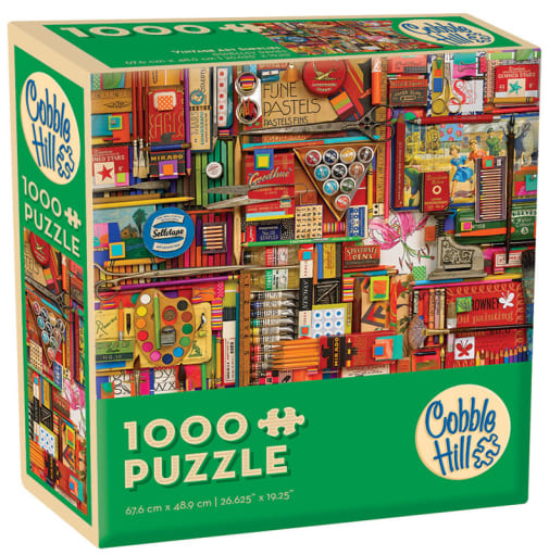 Cobble Hill Vintage Art Supplies Jigsaw Puzzle (1000 piece)