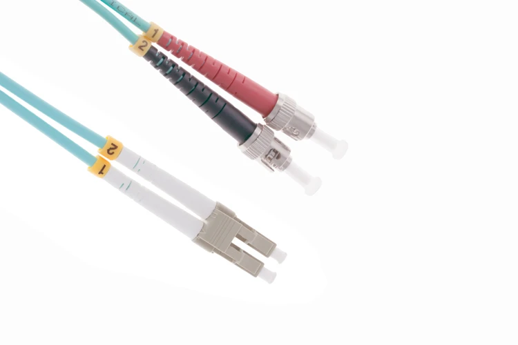 20M LC-ST OM3 10 Gig 50/125 Multimode Duplex UPC Fiber Patch Cable