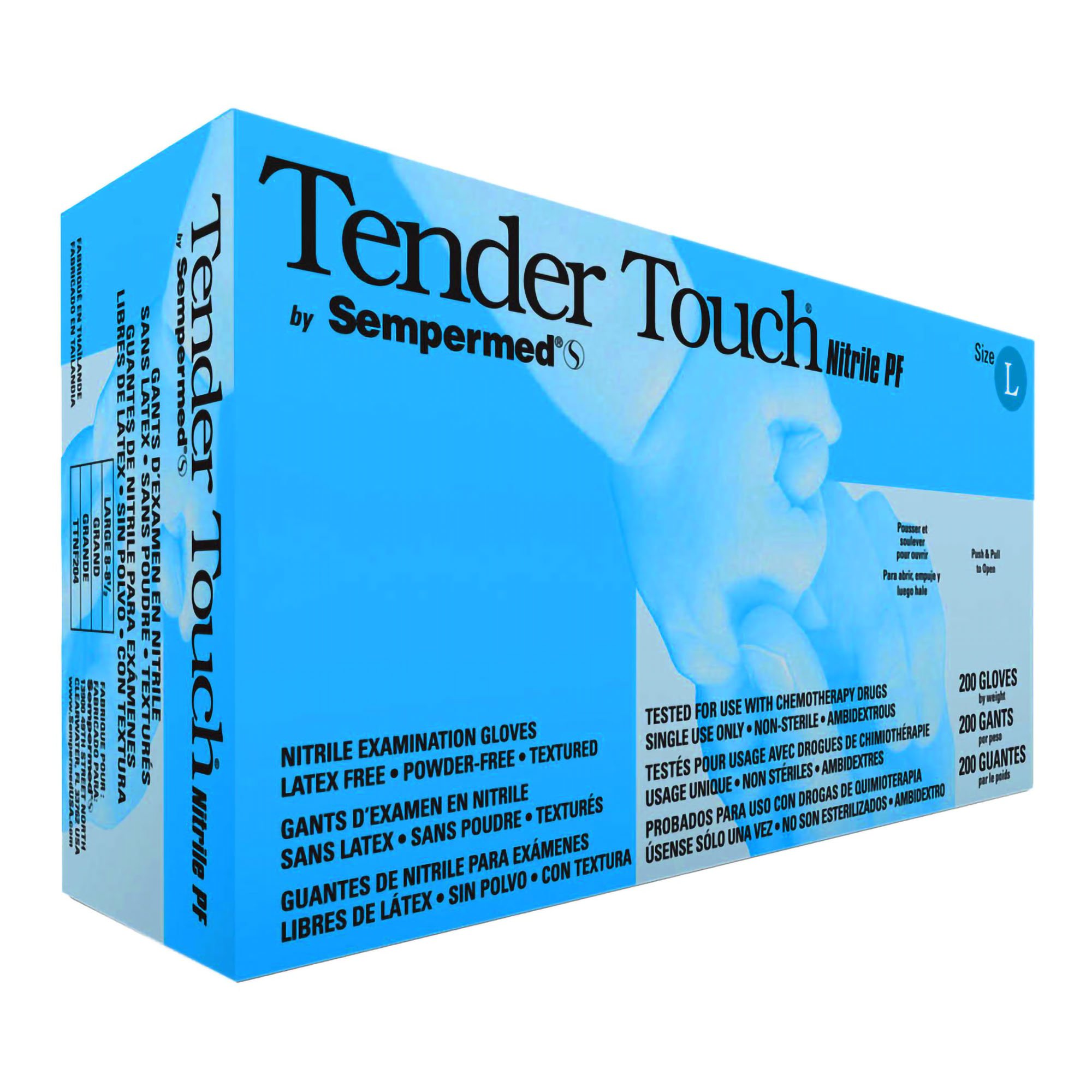 Tender Touch Nitrile Exam Glove, Large, Lavender MK 714134