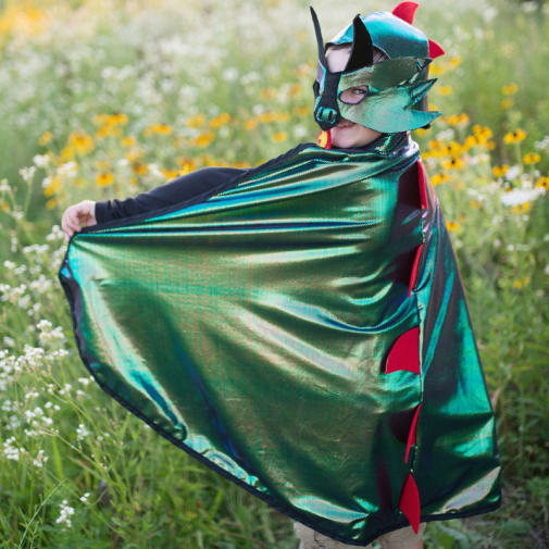 Great Ultimate Dragon Knight Cape & Mask (size 5-6)