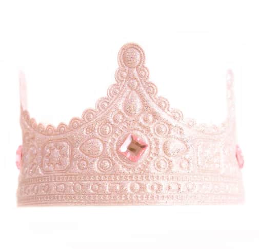Little Adventures Pink Royal Full Crown Dress Up Accessory