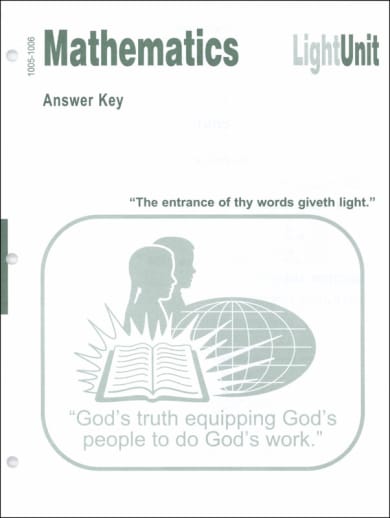 Mathematics LightUnits A/K 1005-1006 Geometry