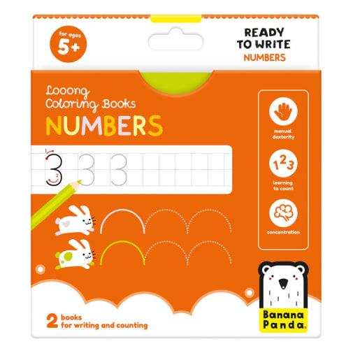 Looong Coloring Book: Numbers