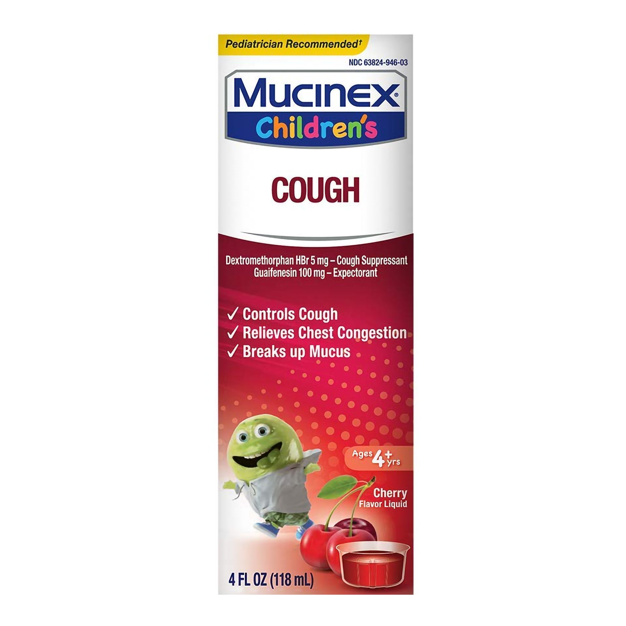 Mucinex Max Children's Cold and Cough Relief, 4-ounce Bottle MK 1191559