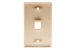 Keystone Wall Plate, 1 Port, Beige / Ivory