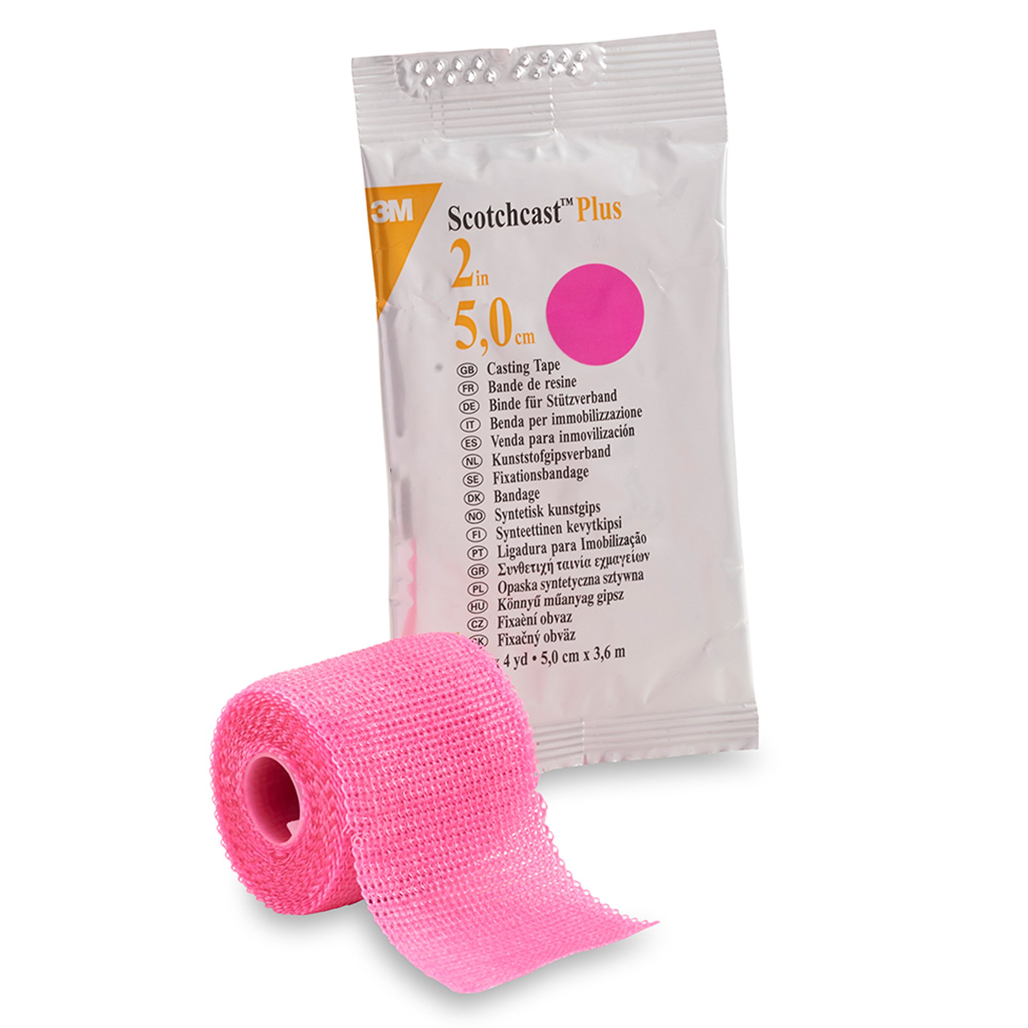 3M Scotchcast Plus Bright Pink Cast Tape, 2 Inch x 4 Yard MK 199235