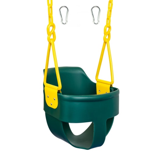 High Back Full Bucket Swing Green