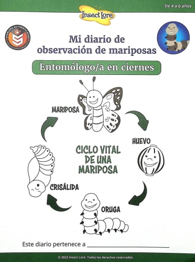 STEM Butterfly Activity Journal - Budding Entomologist - Spanish Version