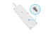 3Ft 8-Outlet Surge Protector 2USB-A+1USB-C,14AWG/3, 15A, 2450J White