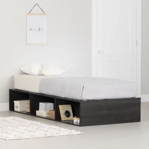 Platform Bed with Open Storage