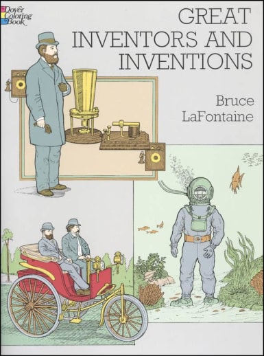 Great Inventors and Inventions Coloring Book